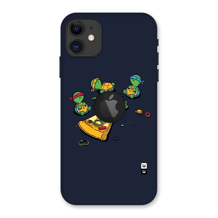 Pizza Overload Back Case for iPhone 11 Logo Cut