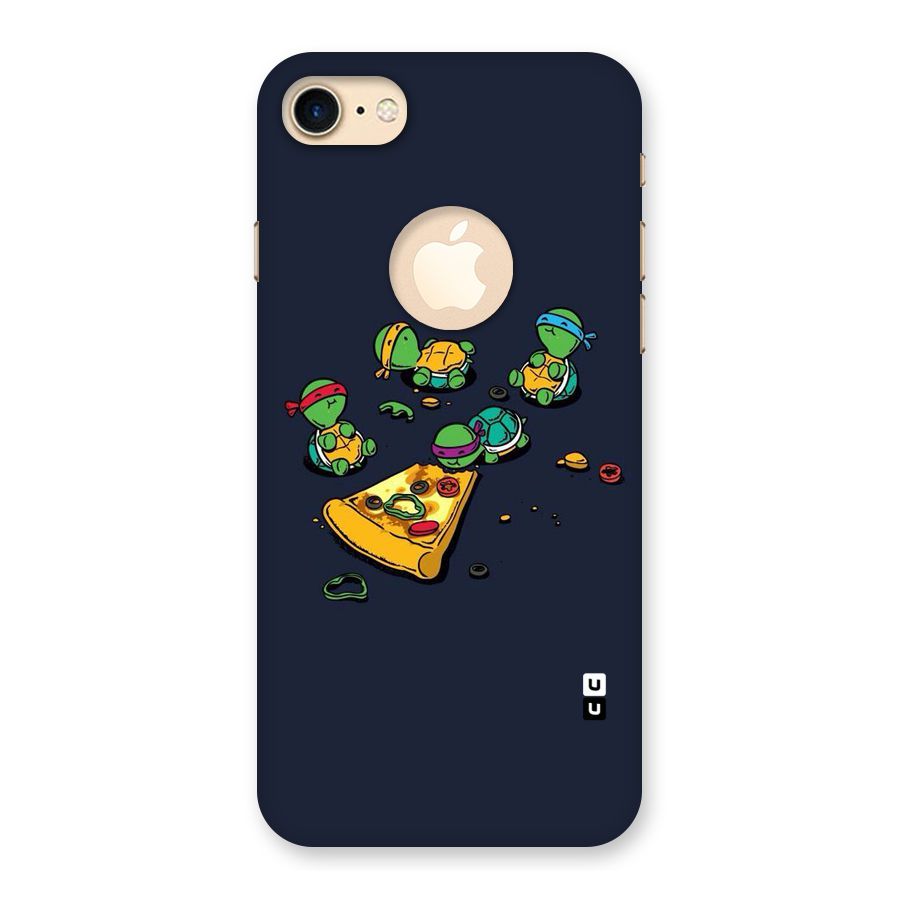 Pizza Overload Back Case for iPhone 7 Logo Cut