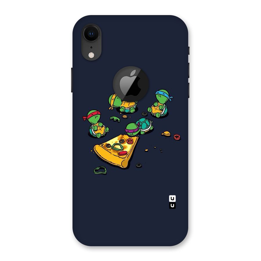 Pizza Overload Back Case for iPhone XR Logo Cut