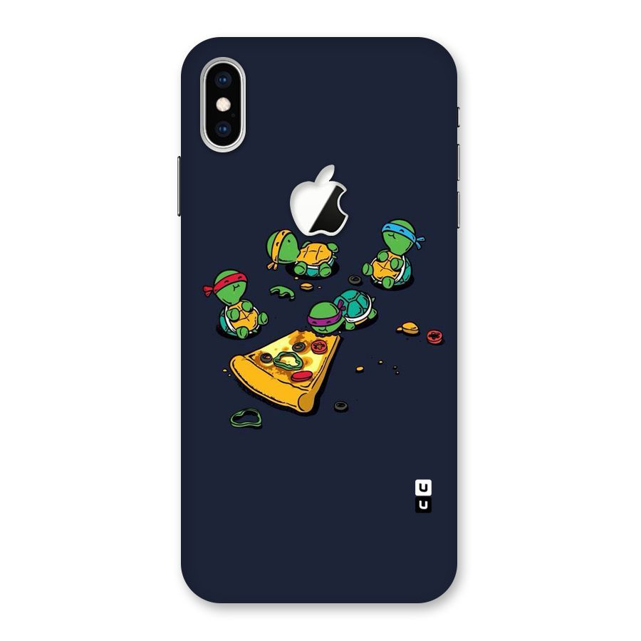 Pizza Overload Back Case for iPhone XS Max Apple Cut