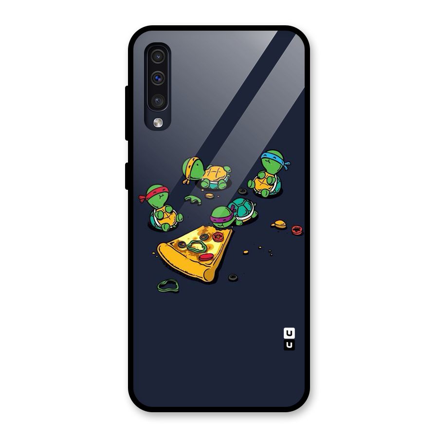 Pizza Overload Glass Back Case for Galaxy A30s