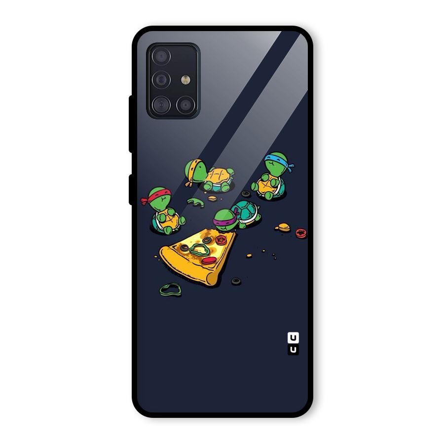 Pizza Overload Glass Back Case for Galaxy A51