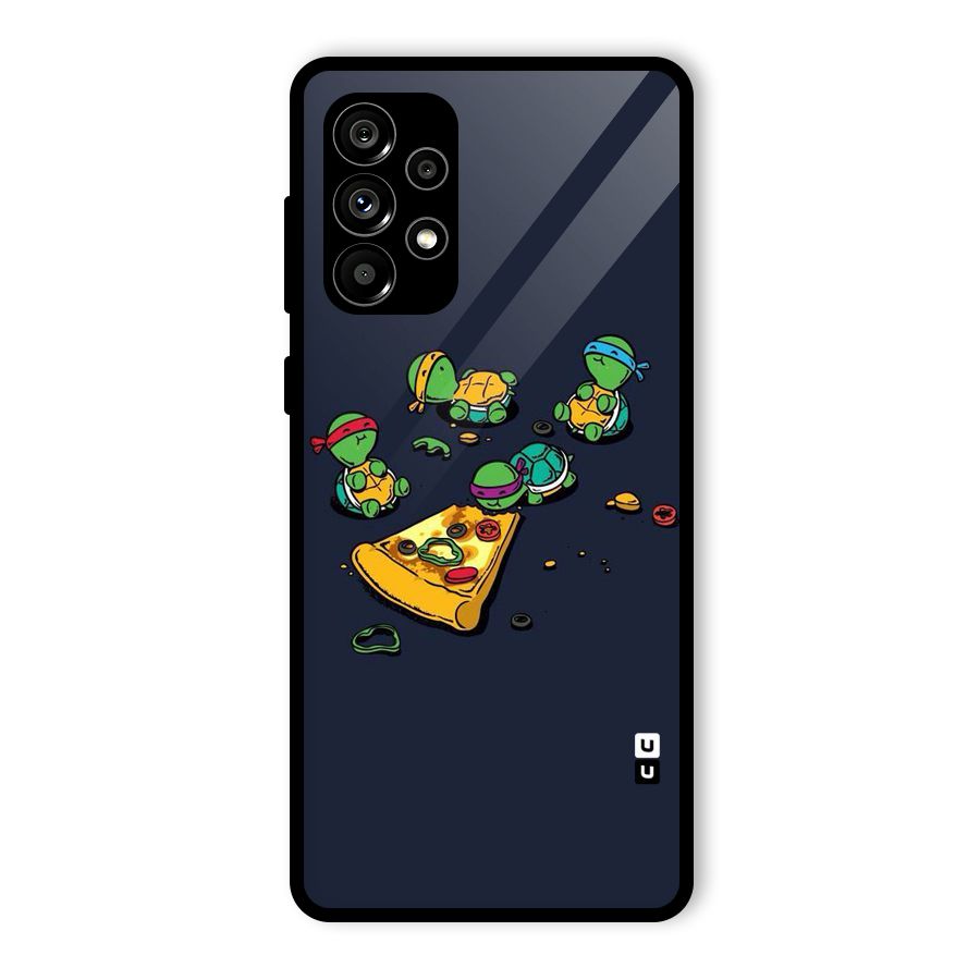 Pizza Overload Glass Back Case for Galaxy A73 5G