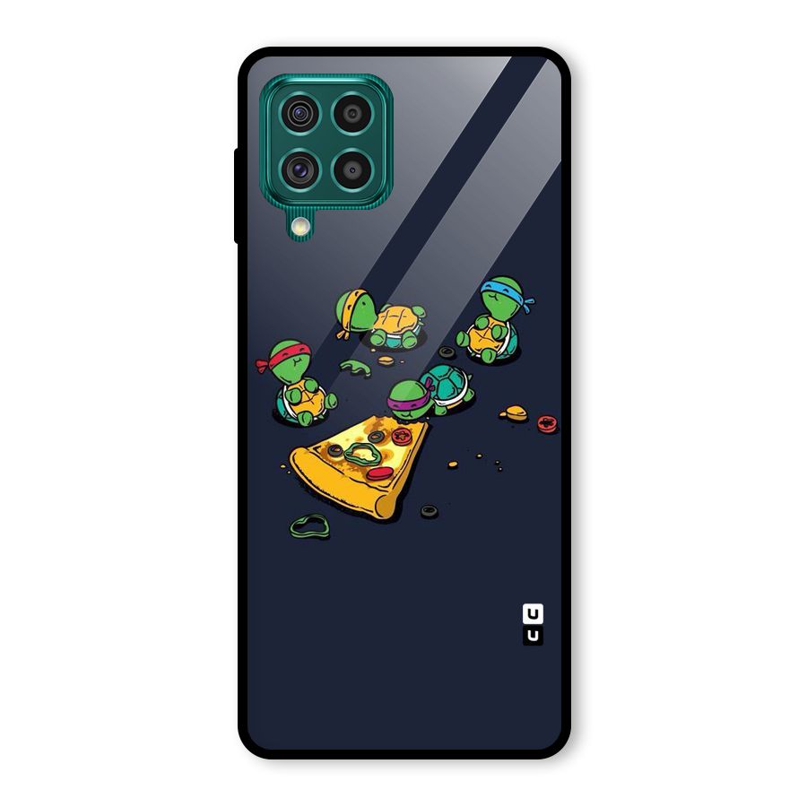 Pizza Overload Glass Back Case for Galaxy F62