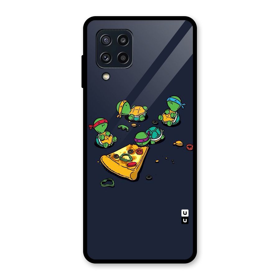 Pizza Overload Glass Back Case for Galaxy M32