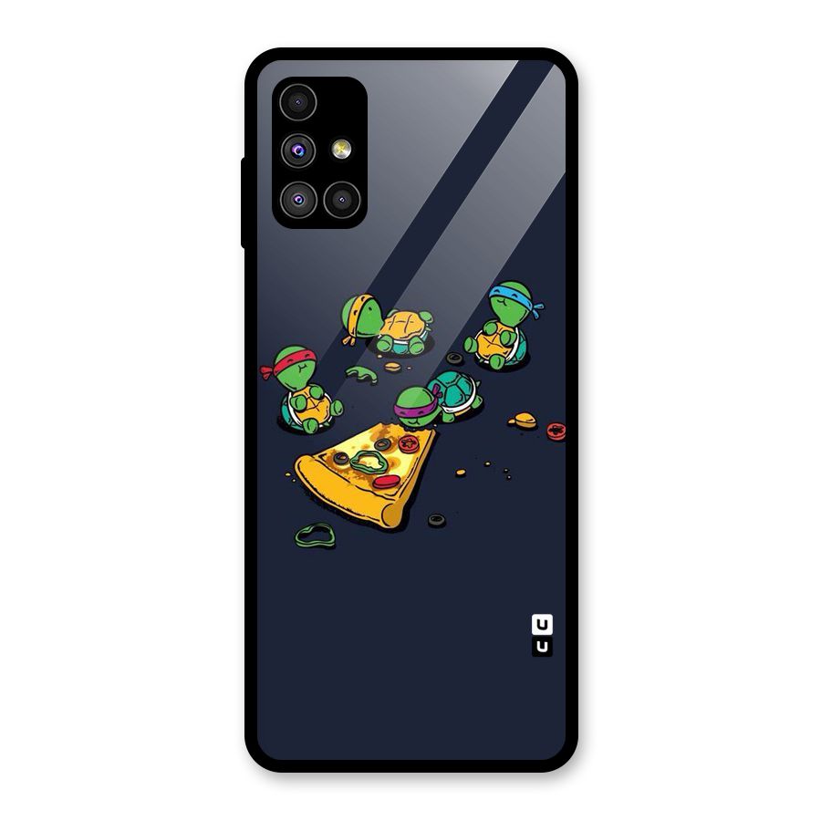 Pizza Overload Glass Back Case for Galaxy M51