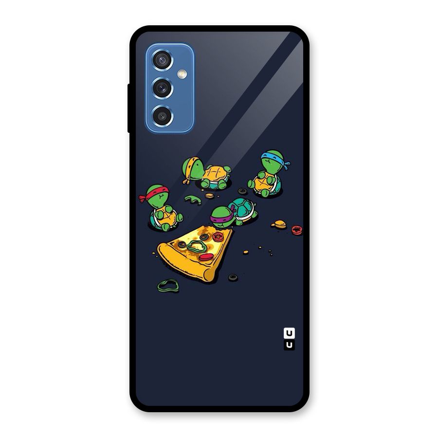 Pizza Overload Glass Back Case for Galaxy M52 5G