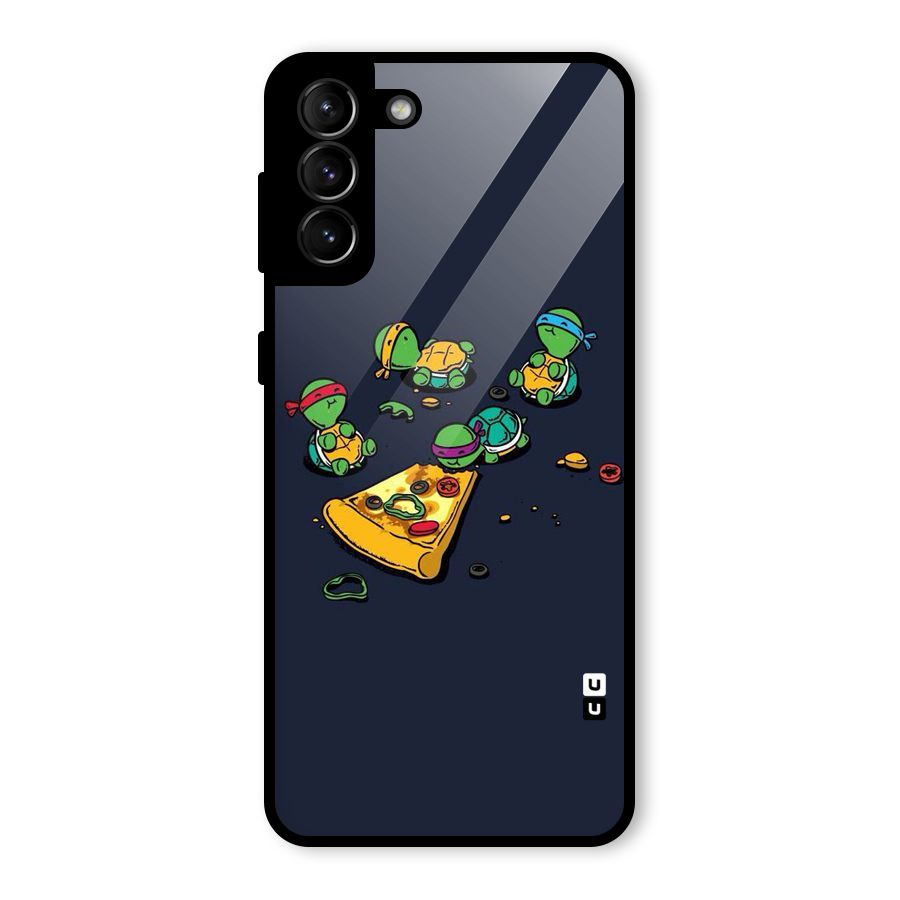 Pizza Overload Glass Back Case for Galaxy S21 Plus
