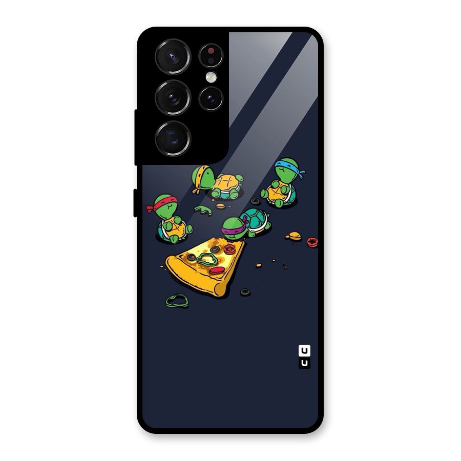 Pizza Overload Glass Back Case for Galaxy S21 Ultra 5G