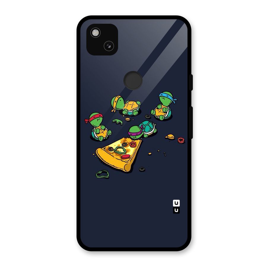 Pizza Overload Glass Back Case for Google Pixel 4a