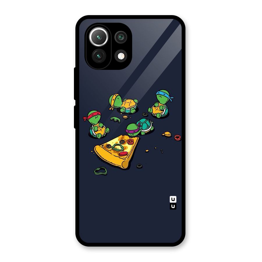 Pizza Overload Glass Back Case for Mi 11 Lite