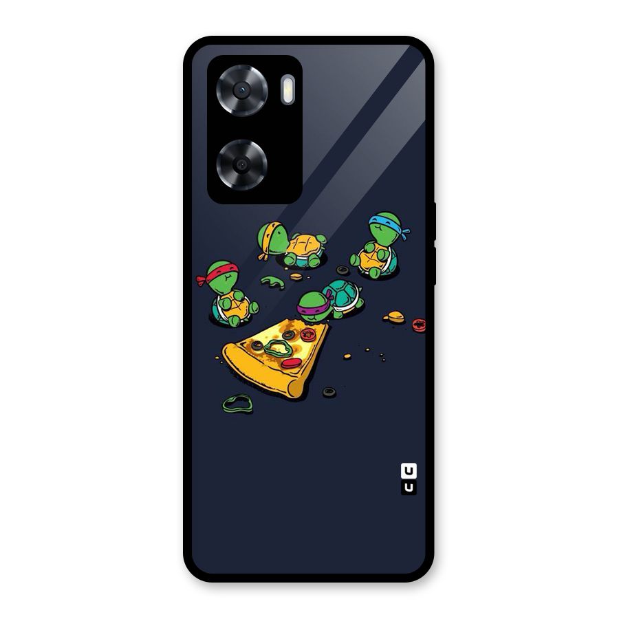 Pizza Overload Glass Back Case for Oppo A57 2022