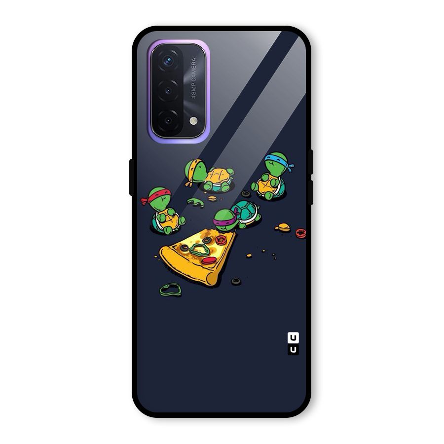 Pizza Overload Glass Back Case for Oppo A74 5G