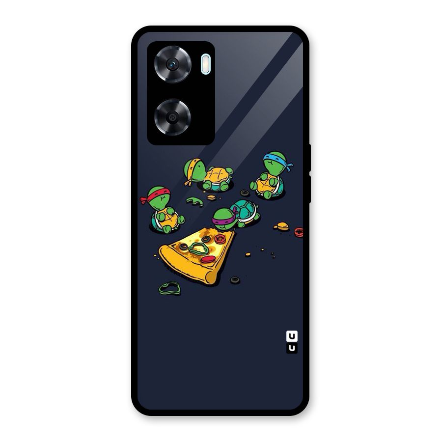 Pizza Overload Glass Back Case for Oppo A77