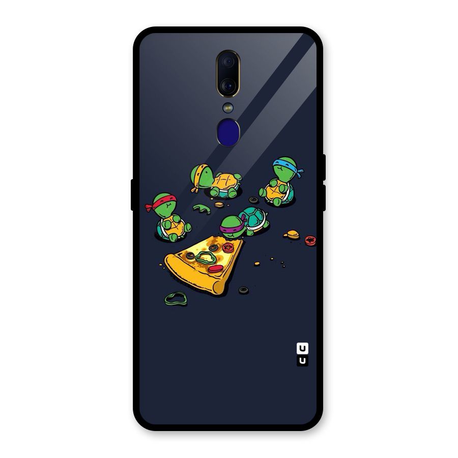 Pizza Overload Glass Back Case for Oppo F11