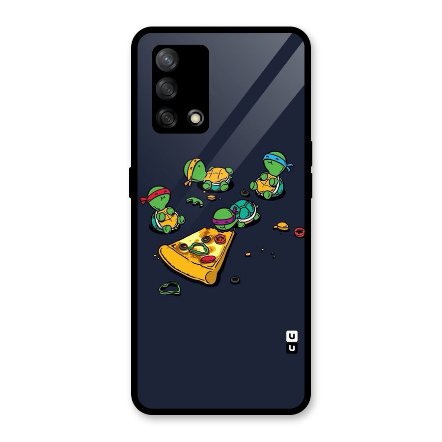 Pizza Overload Glass Back Case for Oppo F19