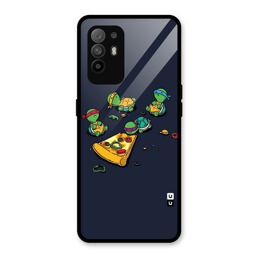 Pizza Overload Glass Back Case for Oppo F19 Pro Plus 5G