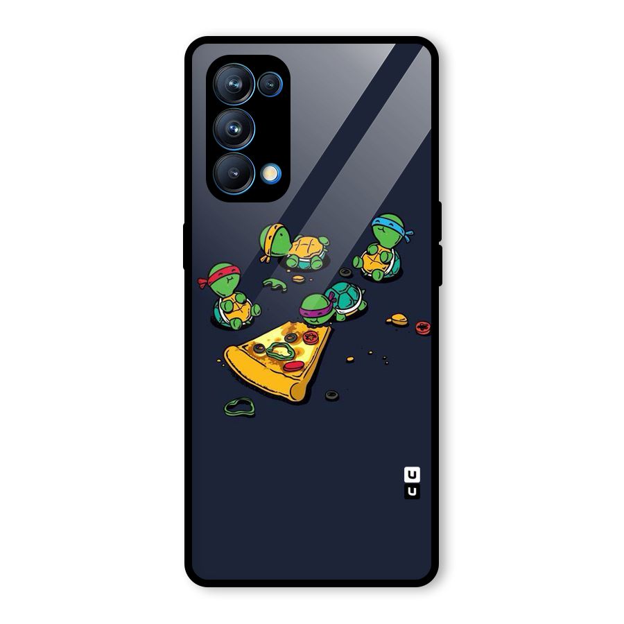 Pizza Overload Glass Back Case for Oppo Reno5 Pro 5G