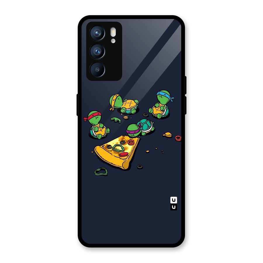 Pizza Overload Glass Back Case for Oppo Reno6 5G