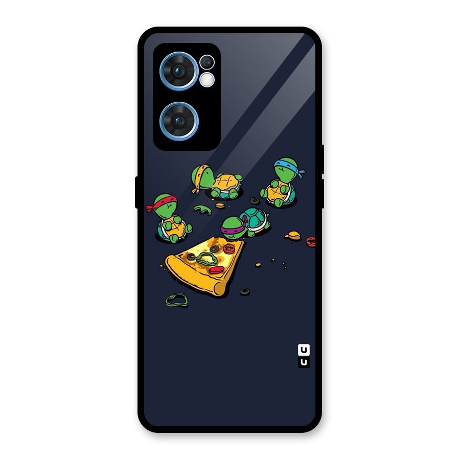 Pizza Overload Glass Back Case for Oppo Reno7 5G