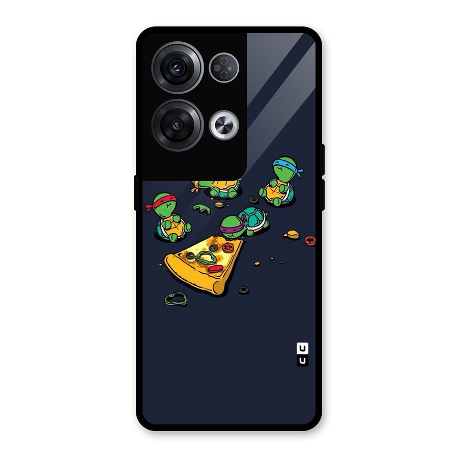 Pizza Overload Glass Back Case for Oppo Reno8 Pro 5G