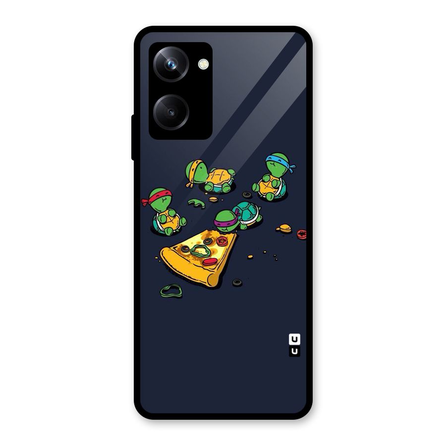 Pizza Overload Glass Back Case for Realme 10 Pro