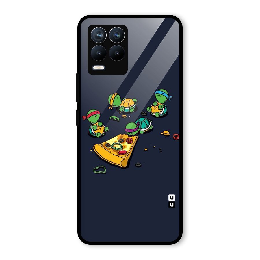 Pizza Overload Glass Back Case for Realme 8