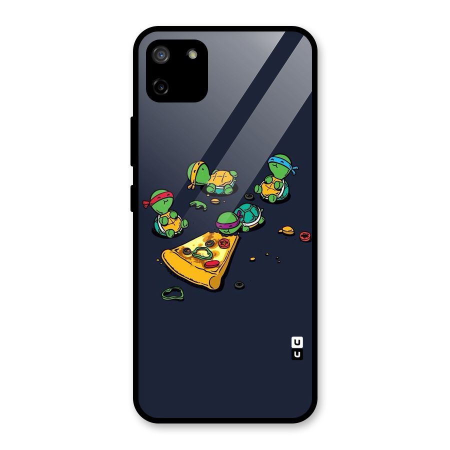 Pizza Overload Glass Back Case for Realme C11