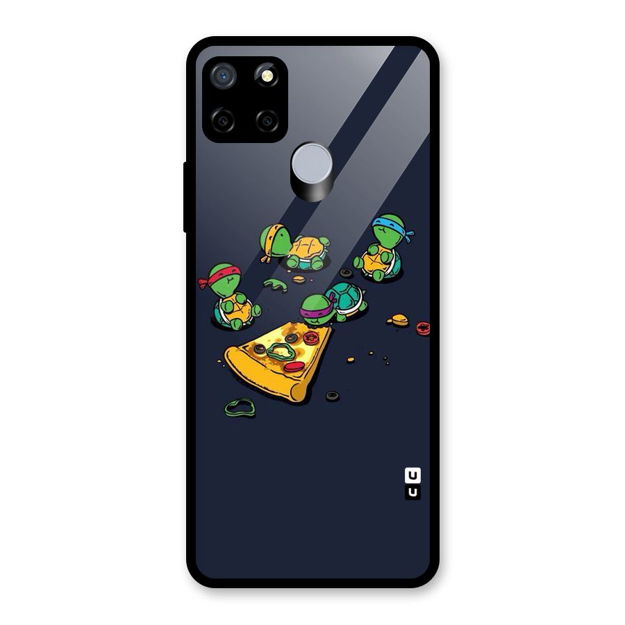 Pizza Overload Glass Back Case for Realme C15