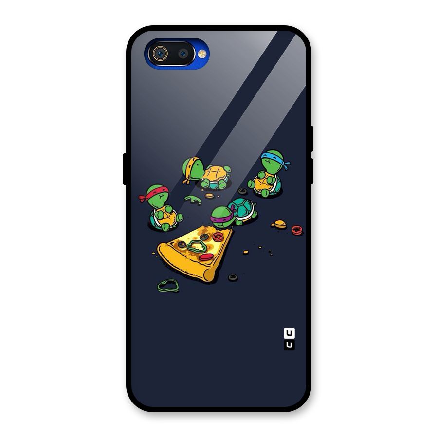 Pizza Overload Glass Back Case for Realme C2