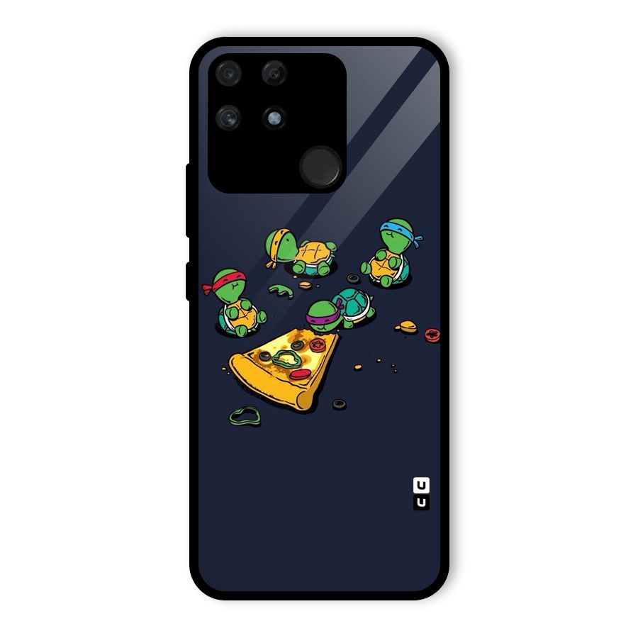 Pizza Overload Glass Back Case for Realme Narzo 50A