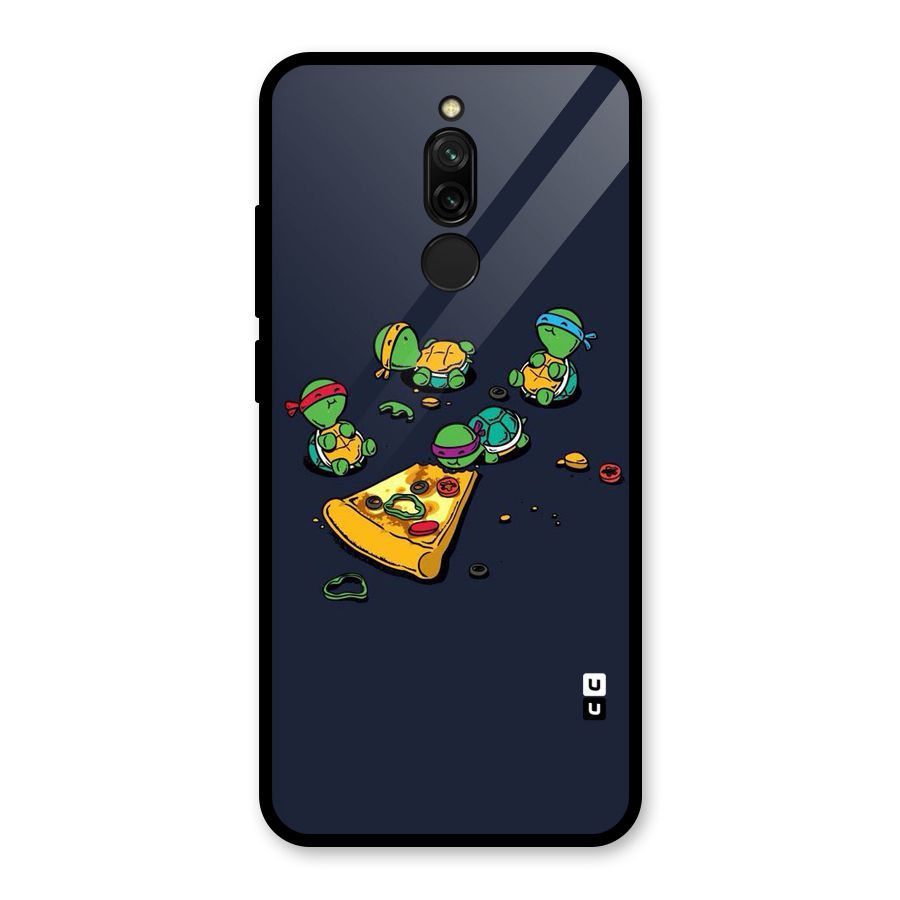 Pizza Overload Glass Back Case for Redmi 8