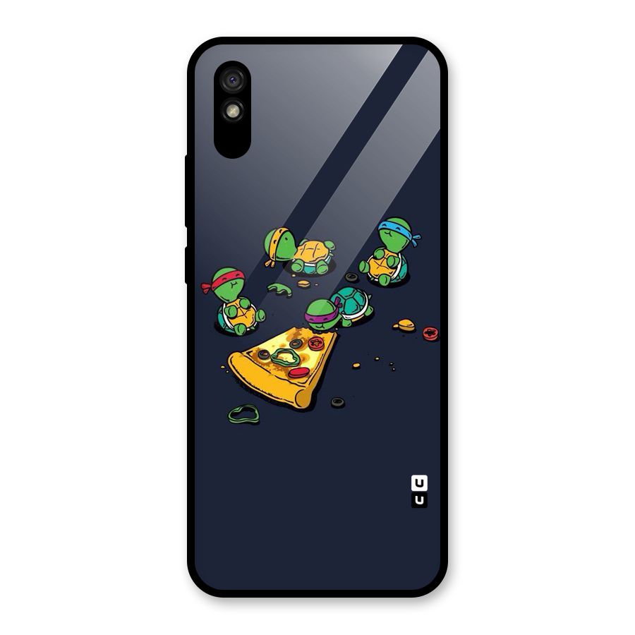 Pizza Overload Glass Back Case for Redmi 9A