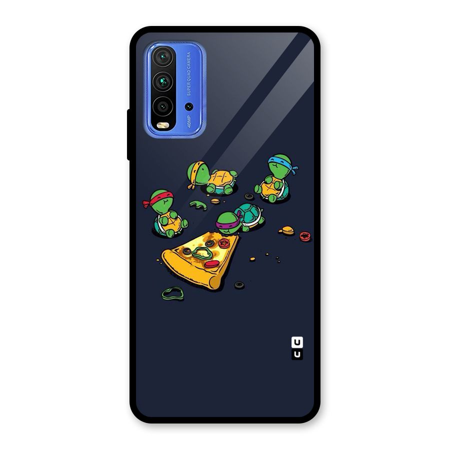 Pizza Overload Glass Back Case for Redmi 9 Power
