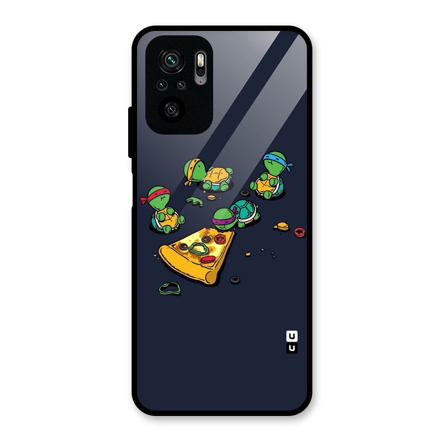 Pizza Overload Glass Back Case for Redmi Note 10S