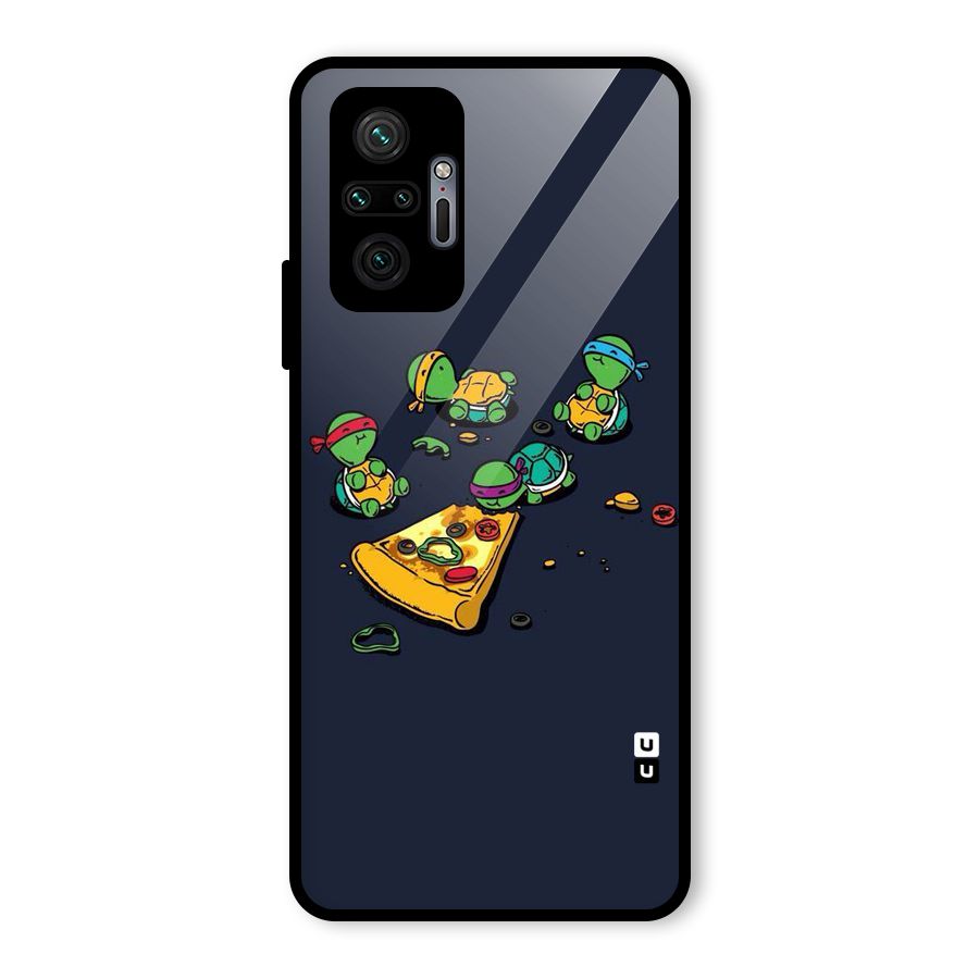 Pizza Overload Glass Back Case for Redmi Note 10 Pro