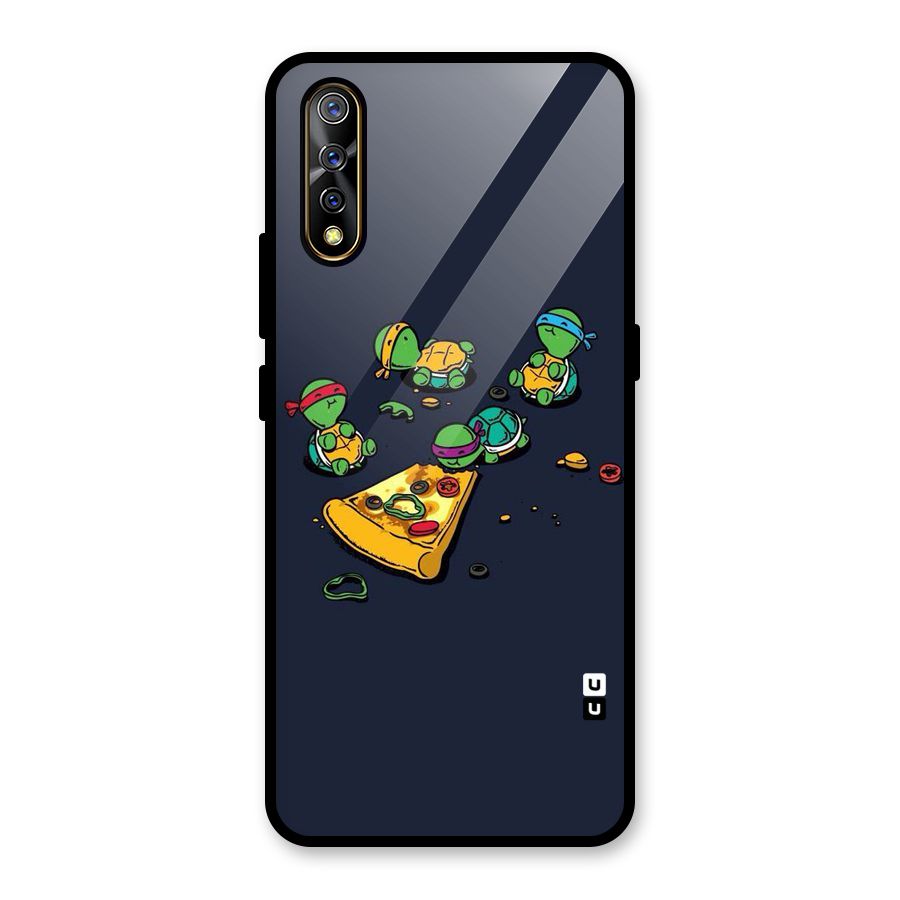 Pizza Overload Glass Back Case for Vivo S1