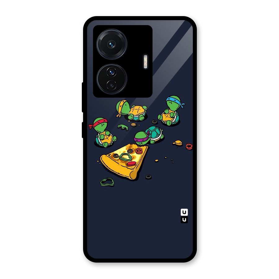 Pizza Overload Glass Back Case for Vivo T1 Pro