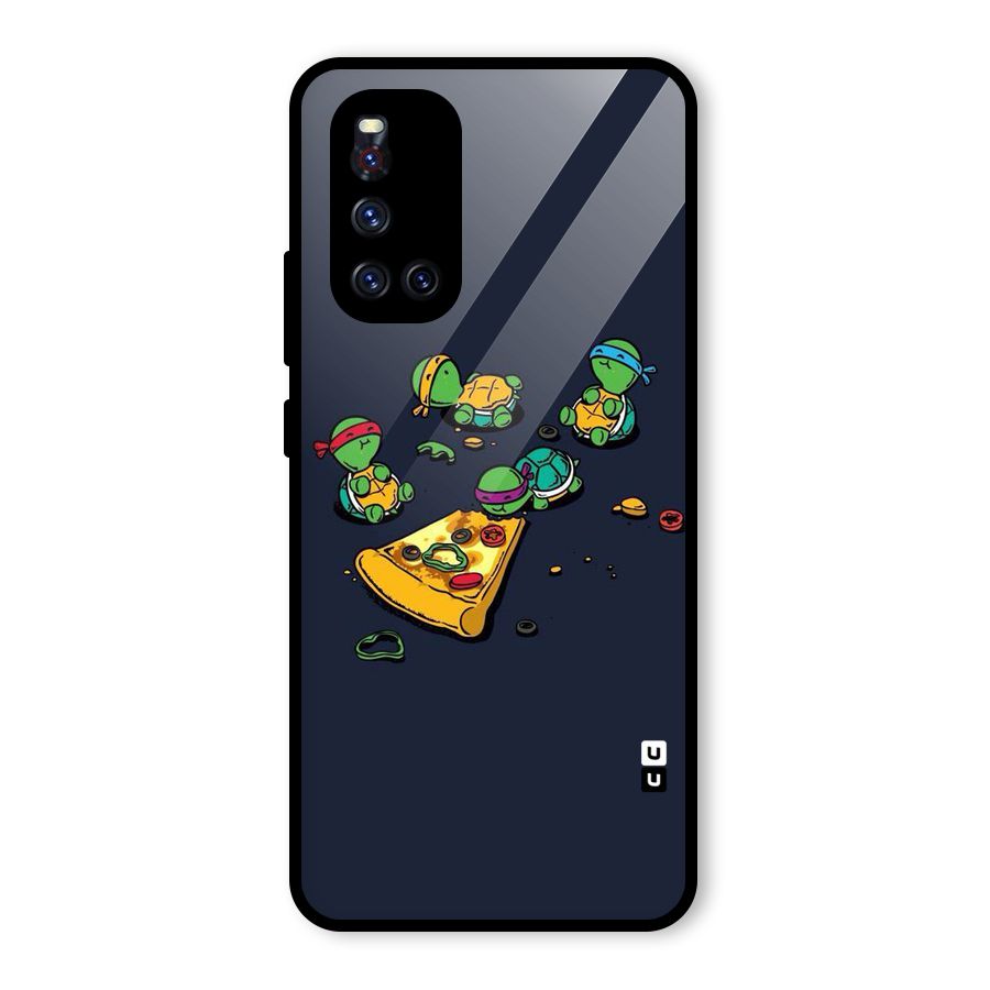 Pizza Overload Glass Back Case for Vivo V19