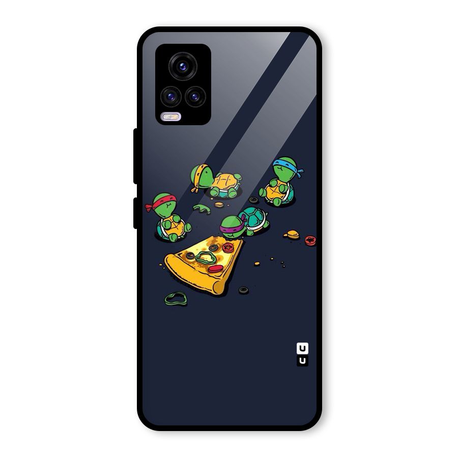 Pizza Overload Glass Back Case for Vivo V20