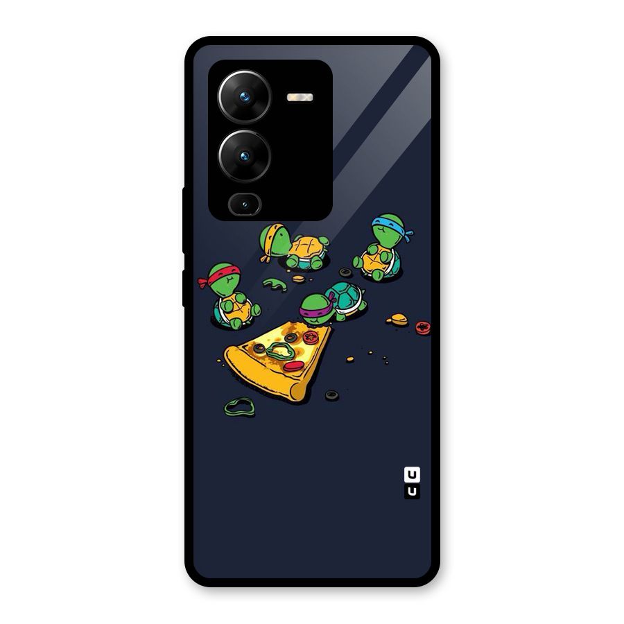 Pizza Overload Glass Back Case for Vivo V25 Pro