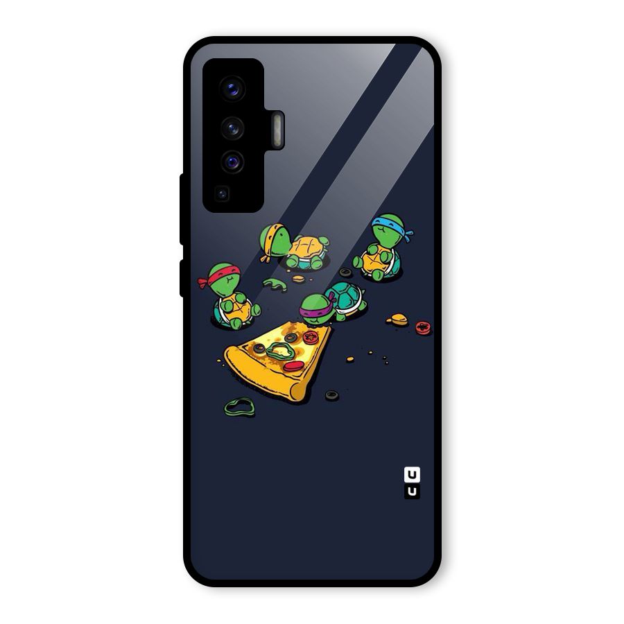 Pizza Overload Glass Back Case for Vivo X50