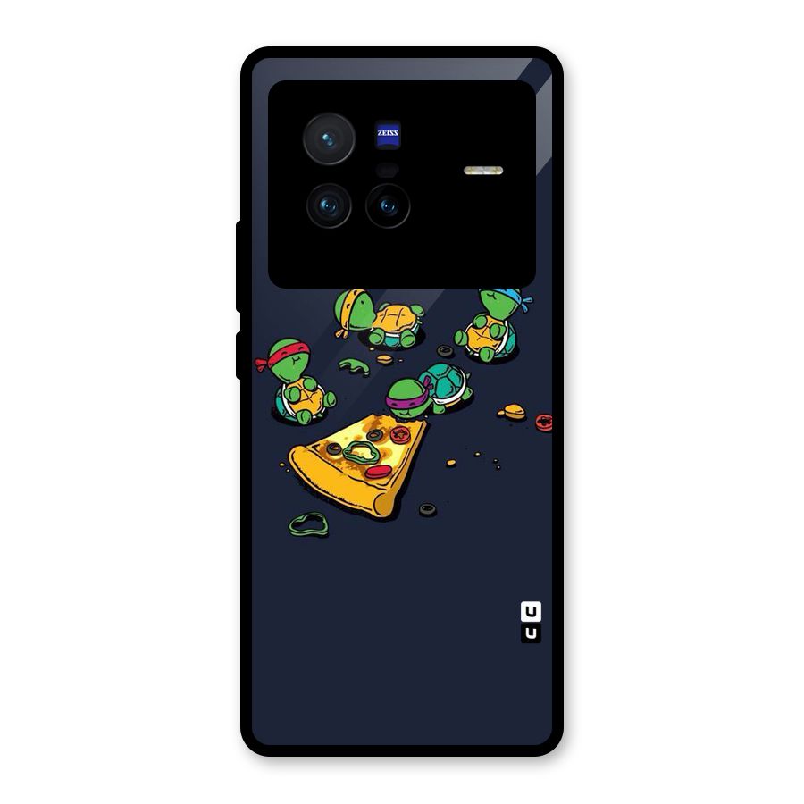 Pizza Overload Glass Back Case for Vivo X80