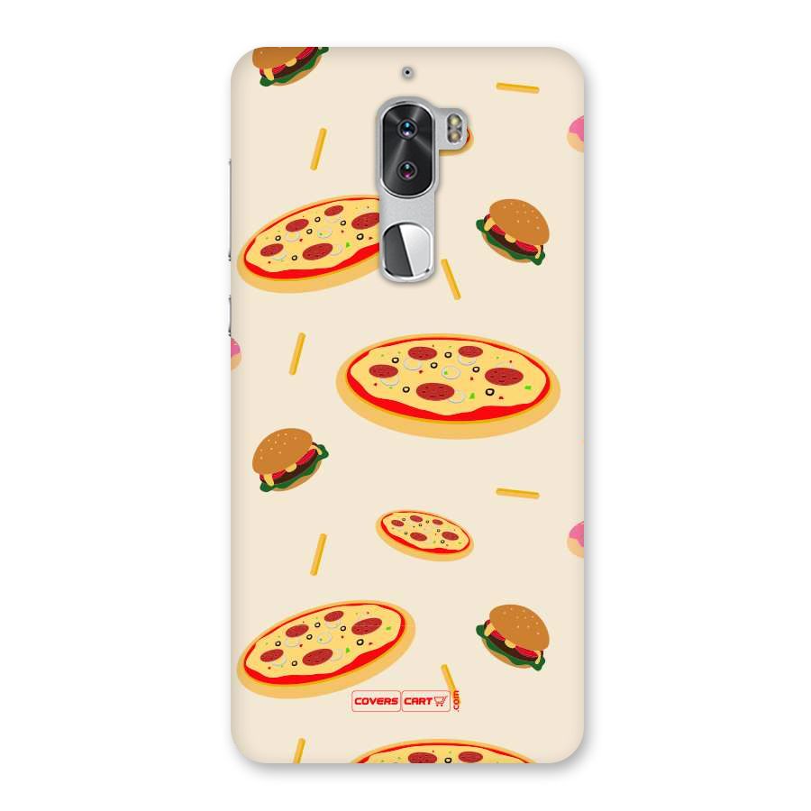 Pizza and Burger Love Back Case for Coolpad Cool 1
