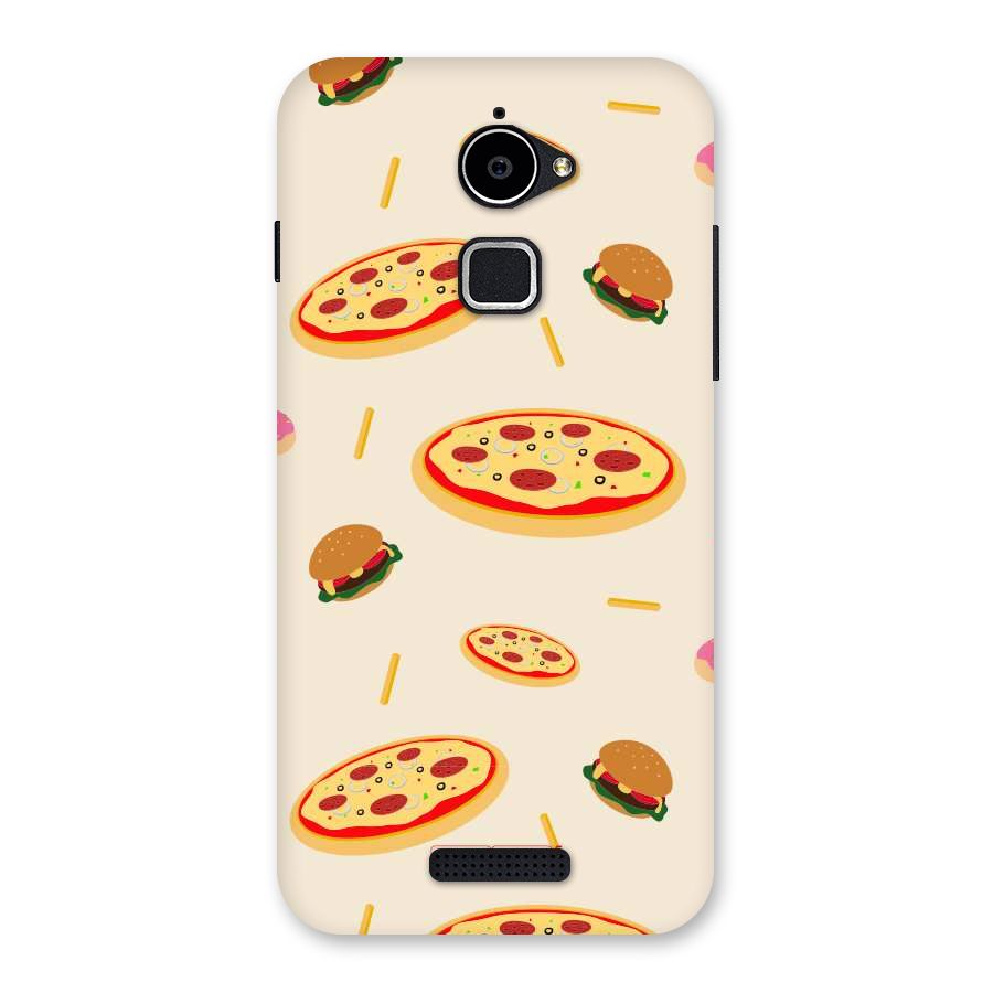 Pizza and Burger Love Back Case for Coolpad Note 3 Lite