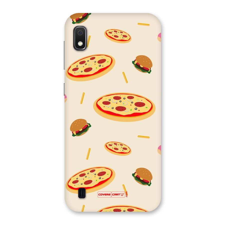 Pizza and Burger Love Back Case for Galaxy A10