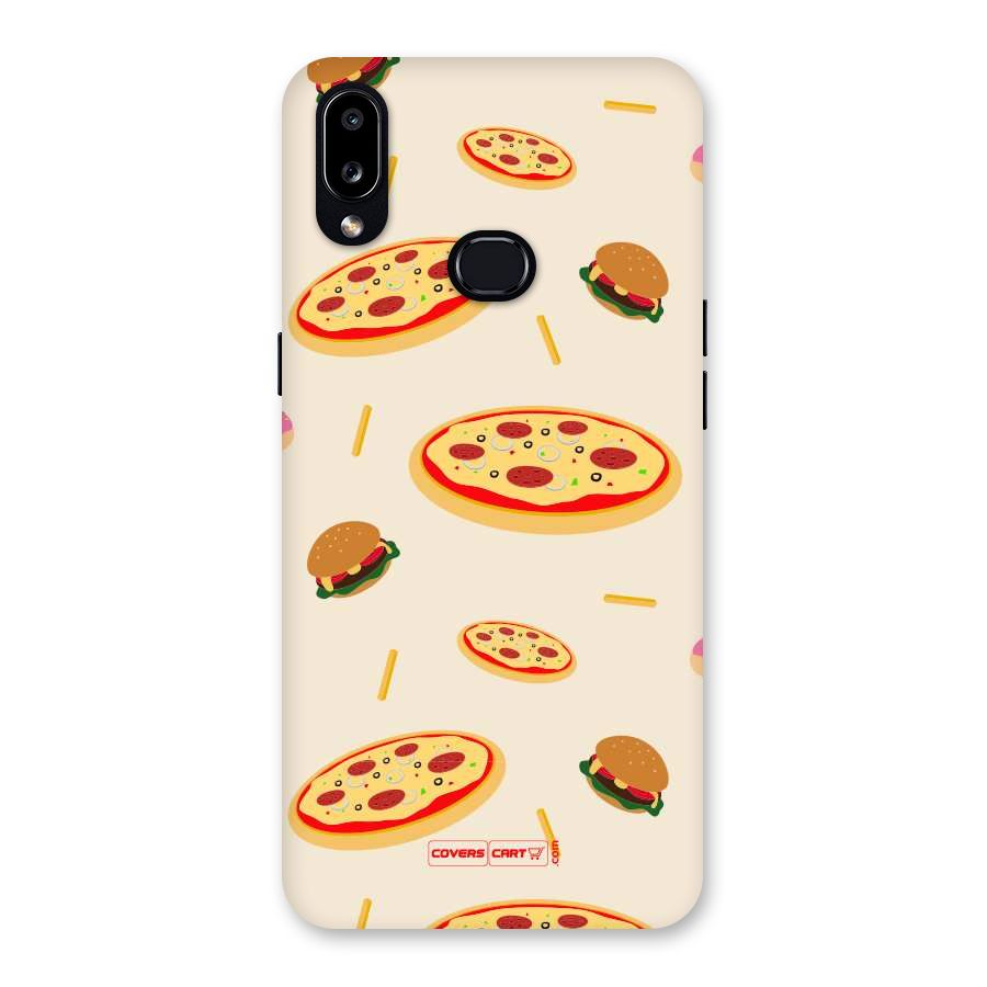 Pizza and Burger Love Back Case for Galaxy A10s
