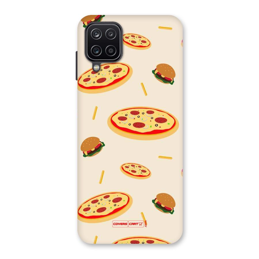 Pizza and Burger Love Back Case for Galaxy A12
