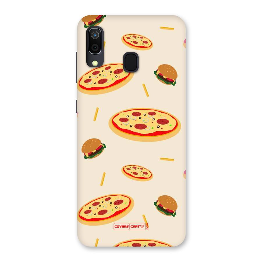 Pizza and Burger Love Back Case for Galaxy A20