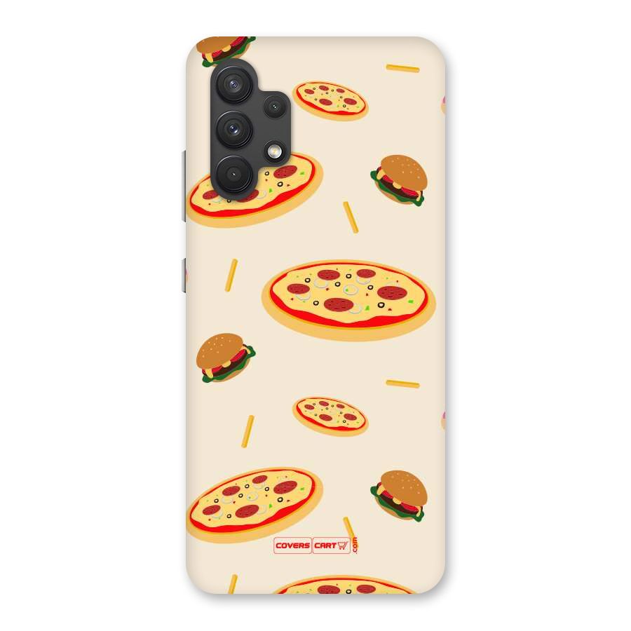 Pizza and Burger Love Back Case for Galaxy A32